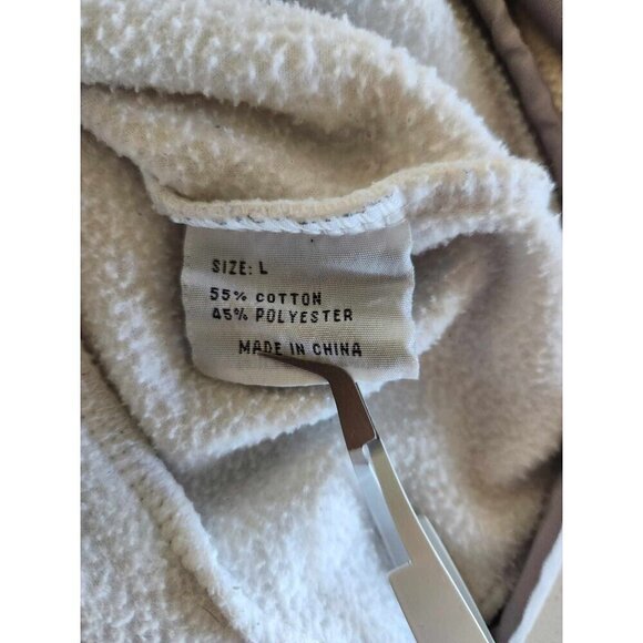 The North Face Full Zip up Beige Neutral Fleece Jacket Size Large - Picture 13 of 13